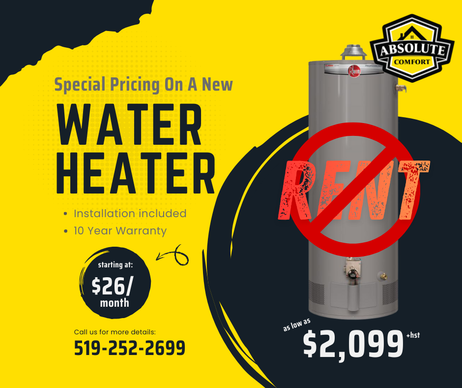 Finance Water Heater Instead of Rent
